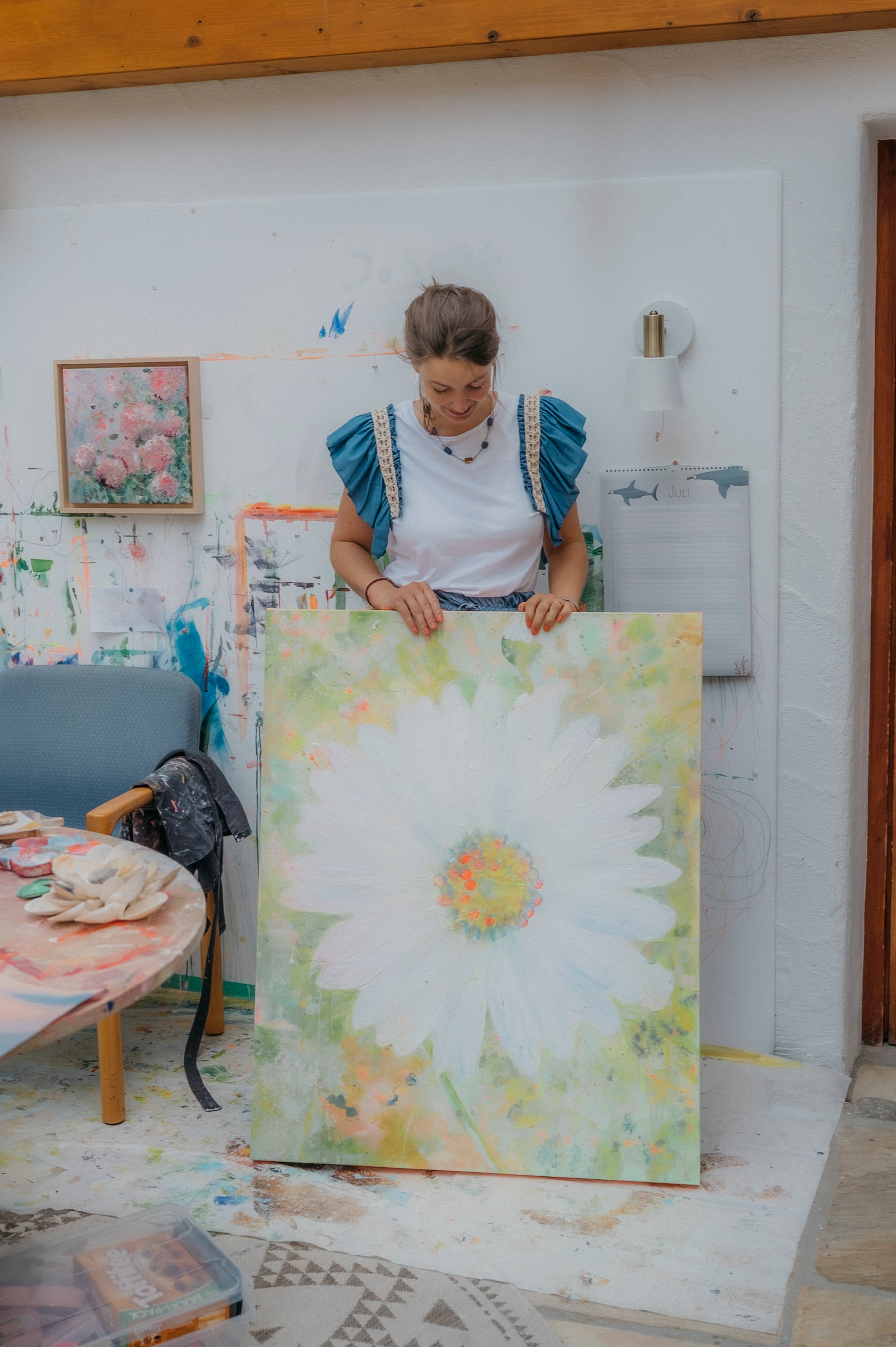 Kunst-Leasing bei der Arbeit